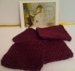 Pink Knitting and a Postcard