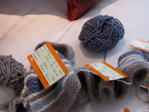 Yarn, Train Tickets, and Scarf