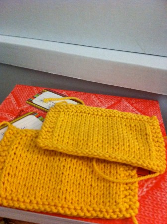 Yellow Swatches Sweater Swatches